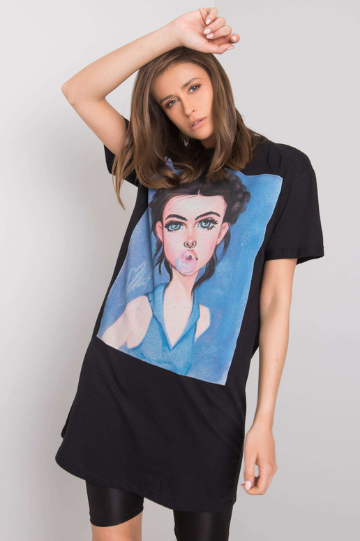 Must tuunika Eira SUBLEVEL trükiga