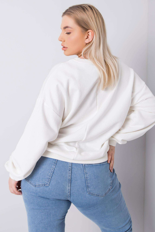 Ecru pluss suuruses dressipluus Mischa