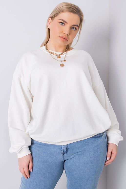 Ecru pluss suuruses dressipluus Mischa