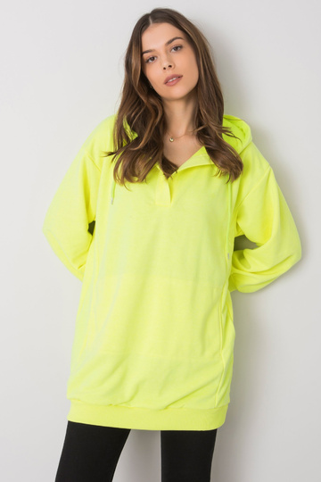 Fluo Yellow Hoodie Olive 2