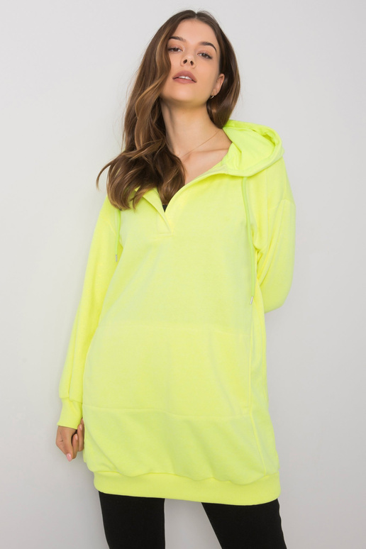 Fluo Yellow Hoodie Olive Fluo Yellow Hoodie Olive