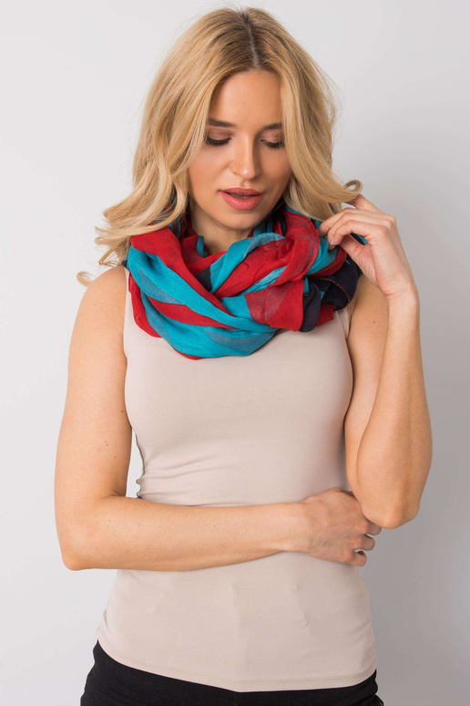 Punane-sinine ümbris trükiga