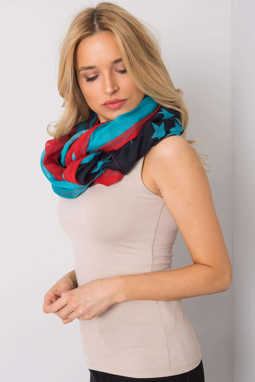 Punane-sinine ümbris trükiga