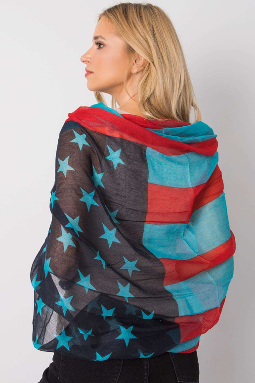 Punane-sinine ümbris trükiga