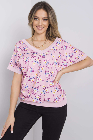 Leni roosa lilleline pluus