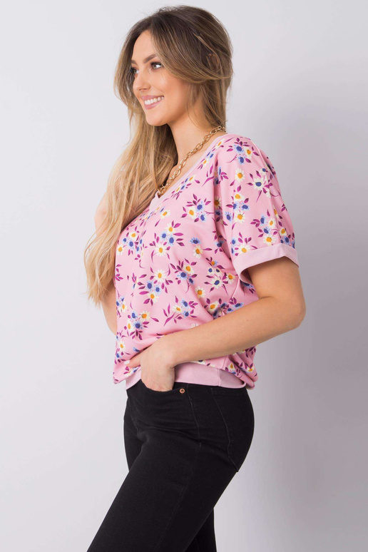 Leni roosa lilleline pluus