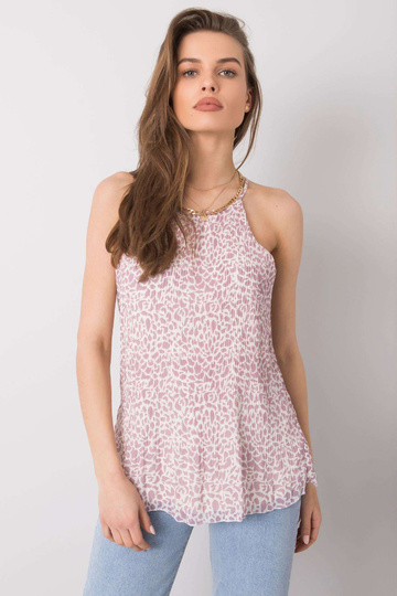 Lilla plisseeritud ülaosa...