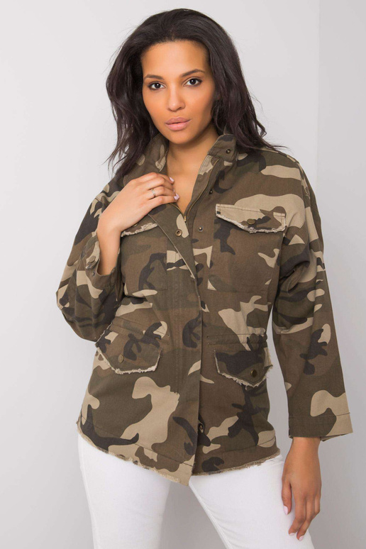 Khaki värvi kamuflaažjakk Rochelle
