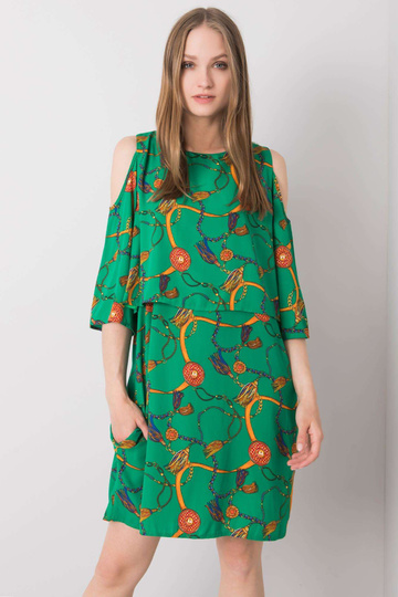 Roheline printidega kleit...