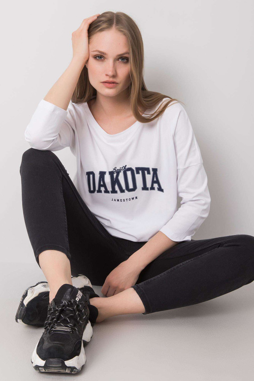 Valge trükiga pluus Rosita RUE PARIS