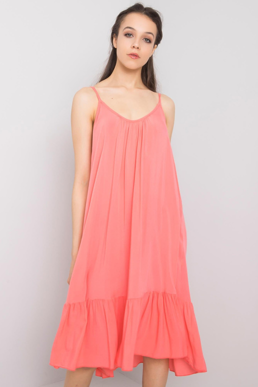 Madilyn OCH BELLA Coral Ruffle kleit