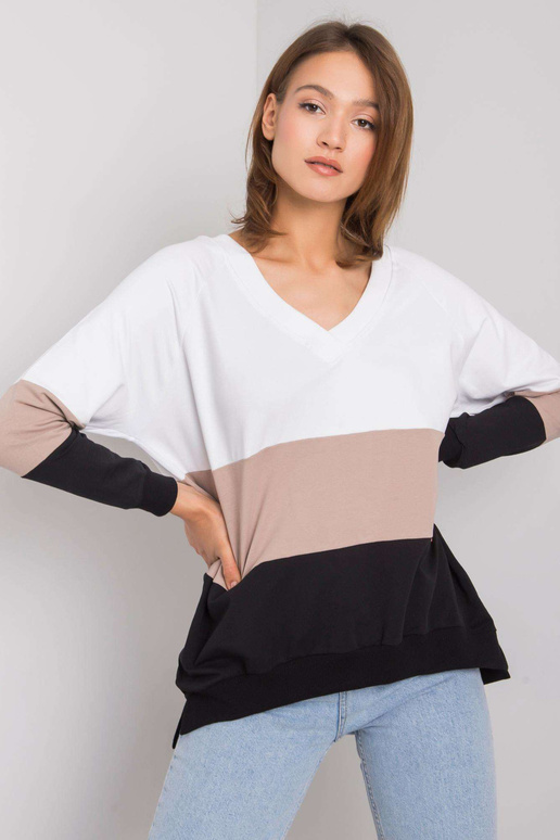 Lotta RUE PARIS must ja beež dressipluus