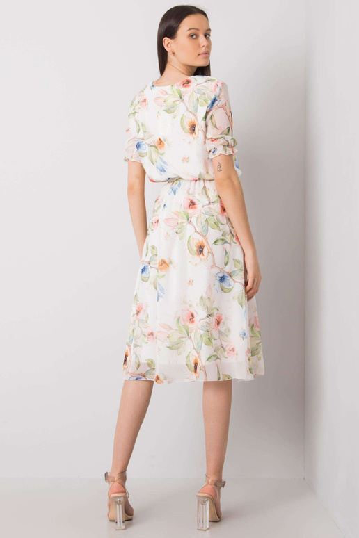 Valge lilledega kleit Maelle