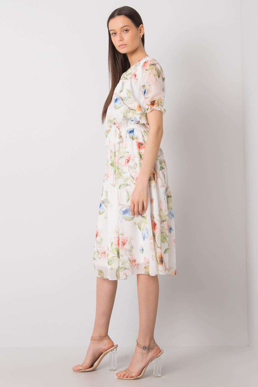 Valge lilledega kleit Maelle