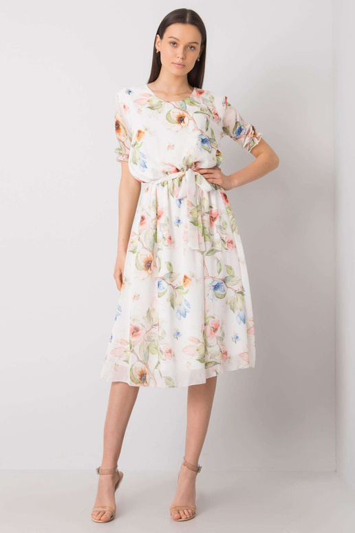 Valge lilledega kleit Maelle