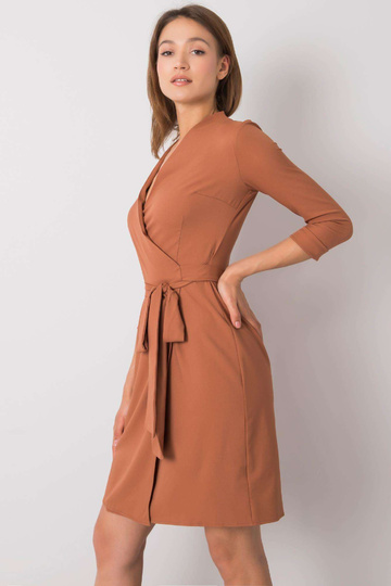 Pruun kleit lipsuga Edelie 2