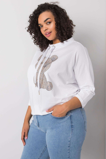 Aurea valge puuvillane pluus