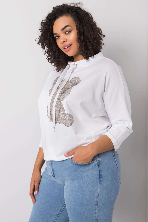 Aurea valge puuvillane pluus