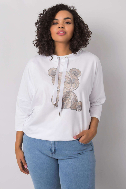 Aurea valge puuvillane pluus