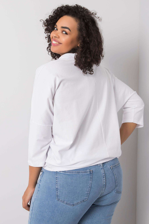 Aurea valge puuvillane pluus