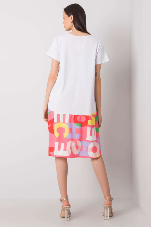 Valge ja roosa kleit Guinevere...