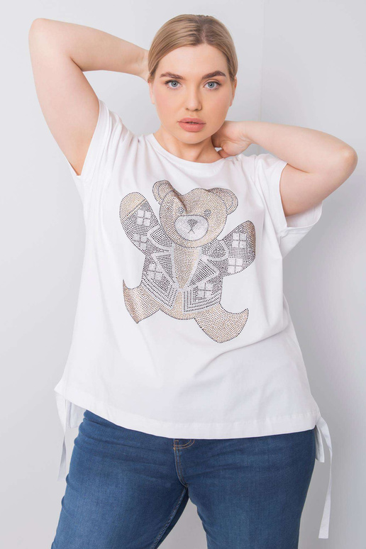 Valge pluss suuruses pluus Marlene...