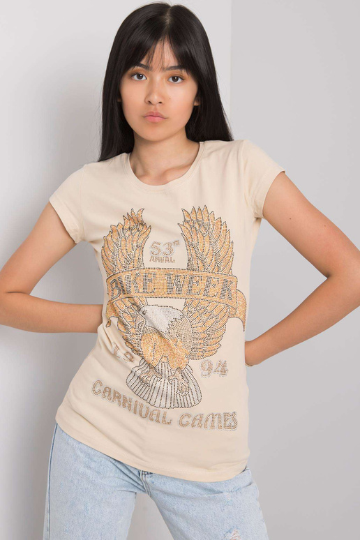 Beež Haley aplikatsiooniga T-särk