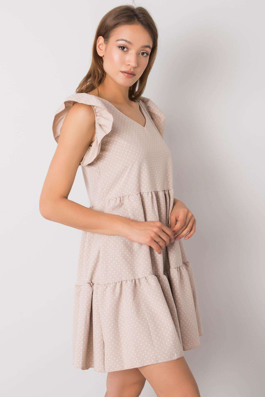 Beež täpiline kleit Aubriella RUE PARIS