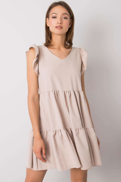 Beež täpiline kleit Aubriella RUE PARIS