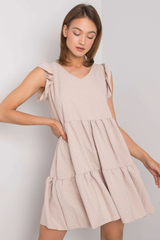 Beež täpiline kleit Aubriella RUE PARIS