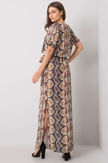 Meriemi trükistega beež kleit