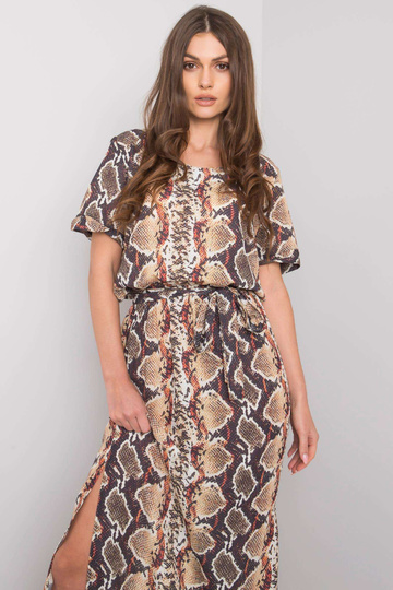 Meriemi trükistega beež kleit 2