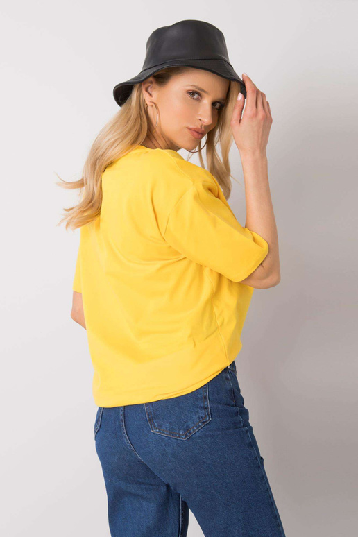 Kollane T-särk trükiga Jasmine RUE PARIS