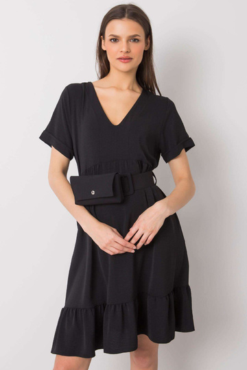 Must volangidega kleit Vianna