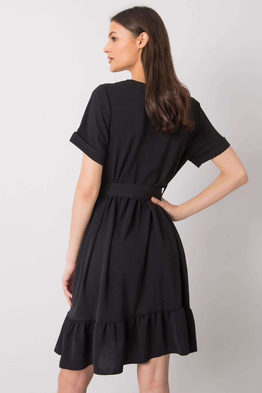 Must volangidega kleit Vianna