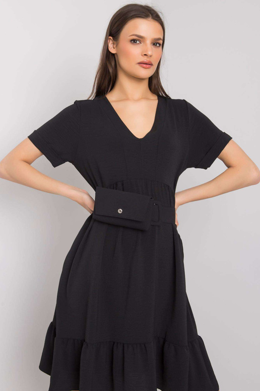 Must volangidega kleit Vianna