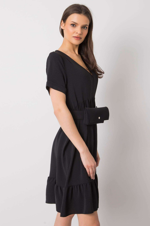 Must volangidega kleit Vianna