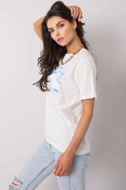 Valge Daeli trükiga t-särk Valge Daeli trükiga t-särk