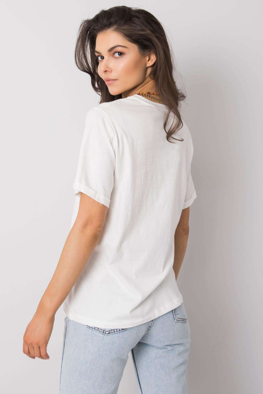 Valge Daeli trükiga t-särk Valge Daeli trükiga t-särk