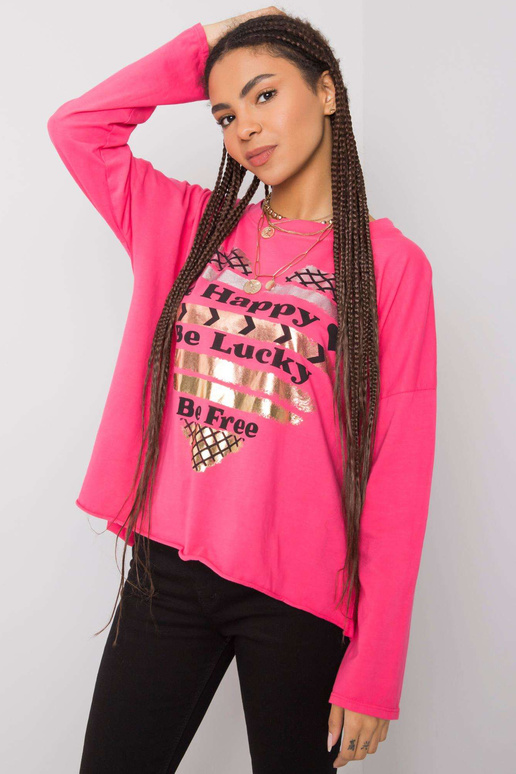 Miriana roosa pikkade varrukatega pluus