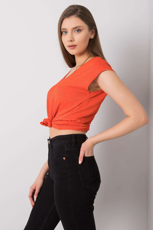 Oranži triibuline pluus Giselle RUE...