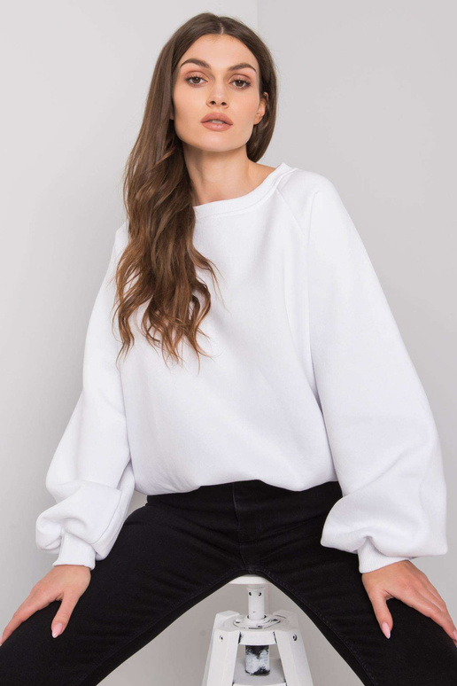 Valge kapuutsiga dressipluus Tashi...