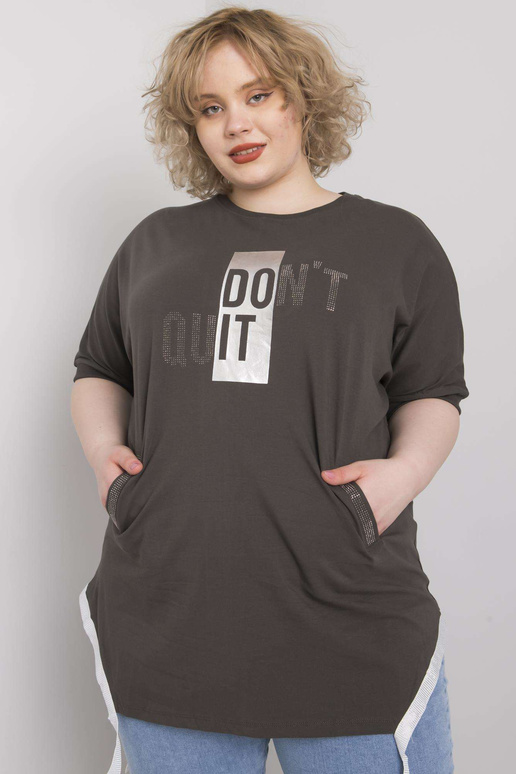 Tume khakivärvi pluus, pluss suurus...