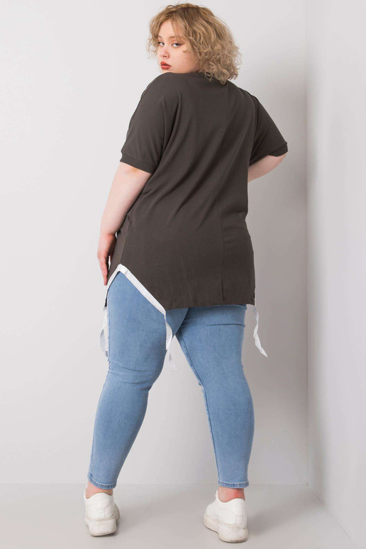 Tume khakivärvi pluus, pluss suurus...