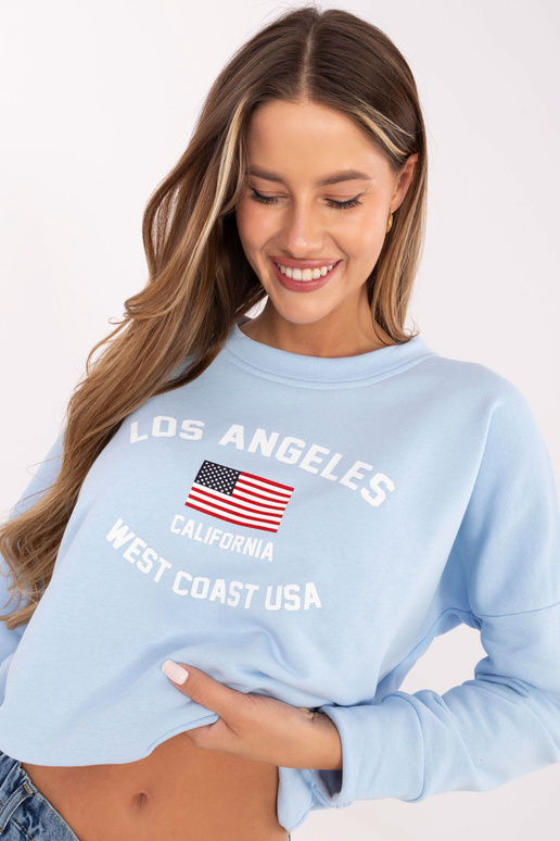 Helesinine dressipluus trükiga...