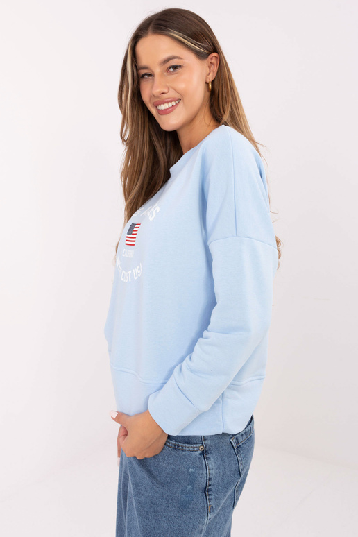 Helesinine dressipluus trükiga...