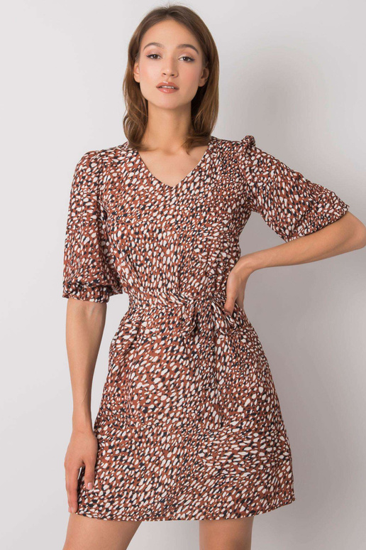 Pruun Jianna printidega kleit