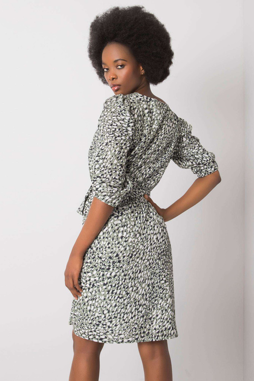 Roheline Jianna trükistega kleit