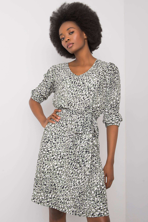 Roheline Jianna trükistega kleit