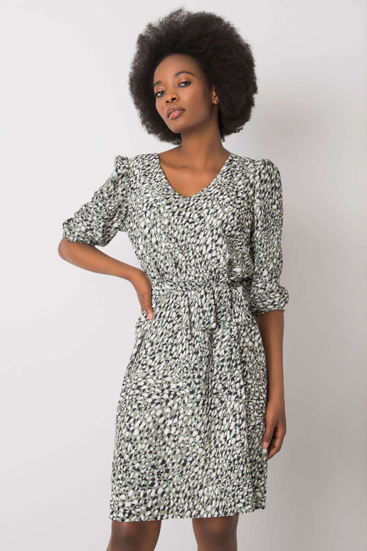 Roheline Jianna trükistega kleit